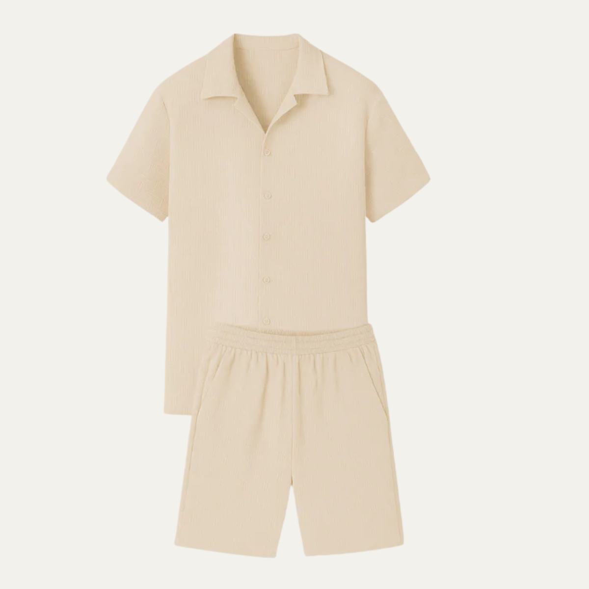 The Ortisei Men’s Casual Summer Outfit - Shirt & Shorts Co Ord Set