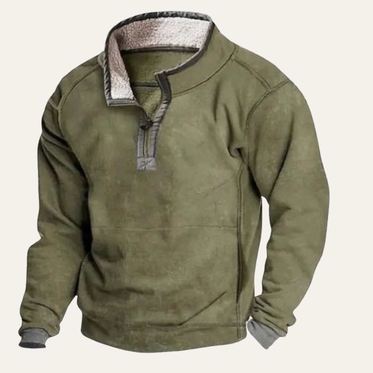 The Meadowpark Men's Stand Collar Half Button Outdoor Sweater
