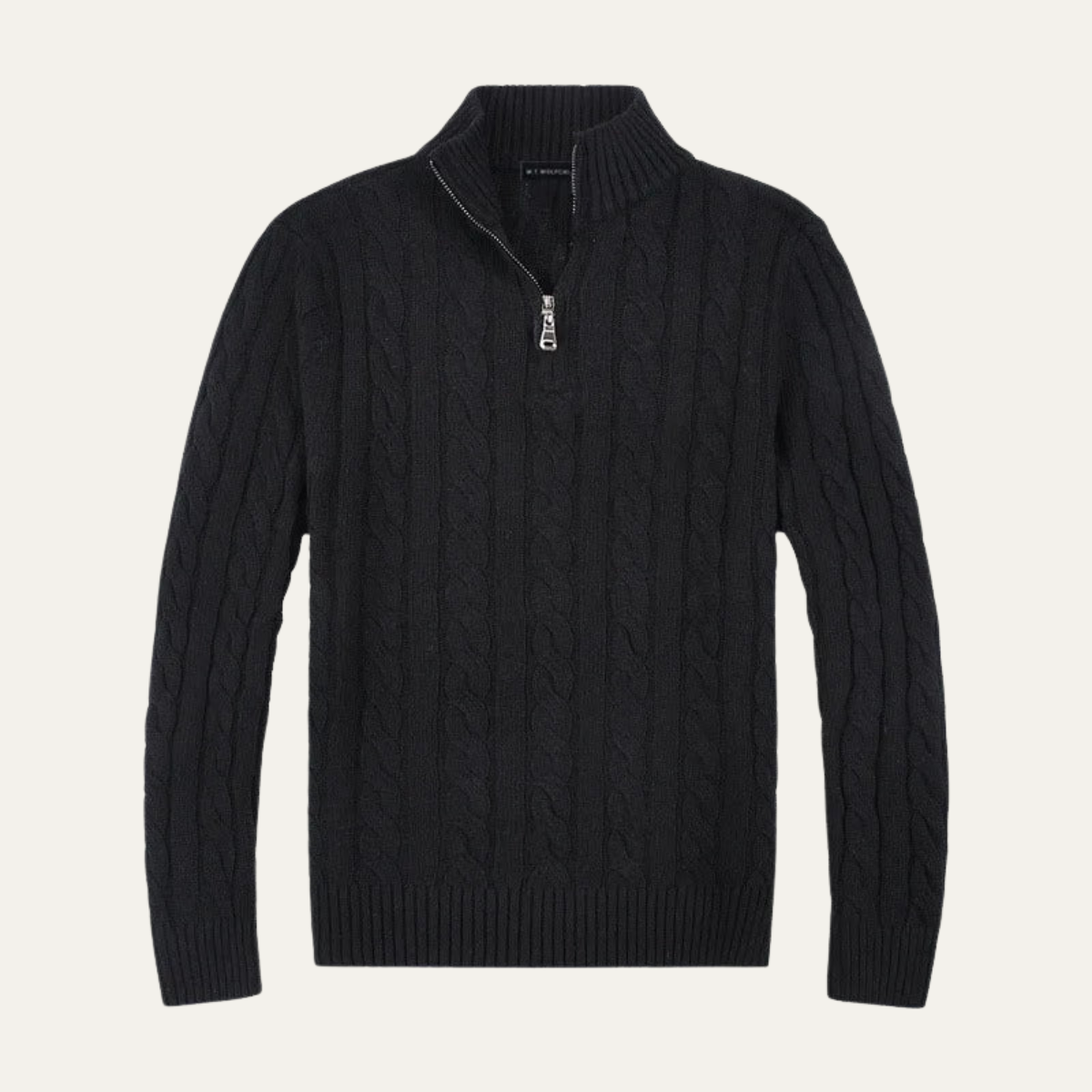 The Genève Old Money Half Zip Sweater for Men 100% Merino Wool