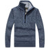 Men's Mock Neck Pullover – Half Zip Knit