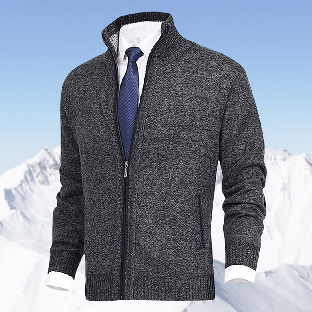 Men's Zipper Knit Cardigan | Casual