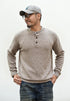 Men's Button Neck Knit Pullover – Henley