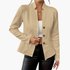 Women's Lapel Blazer with Button Closure