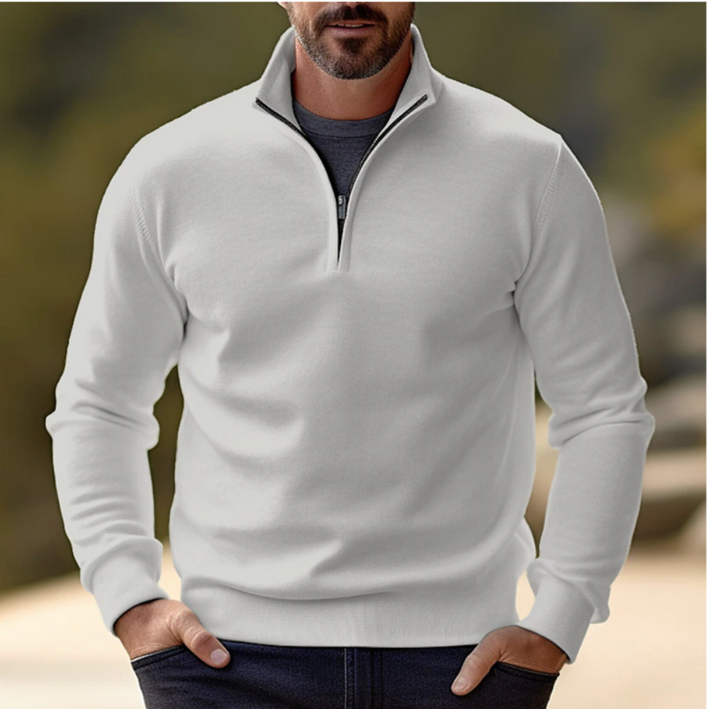 Men’s Casual Zipper Sweater | Pullover