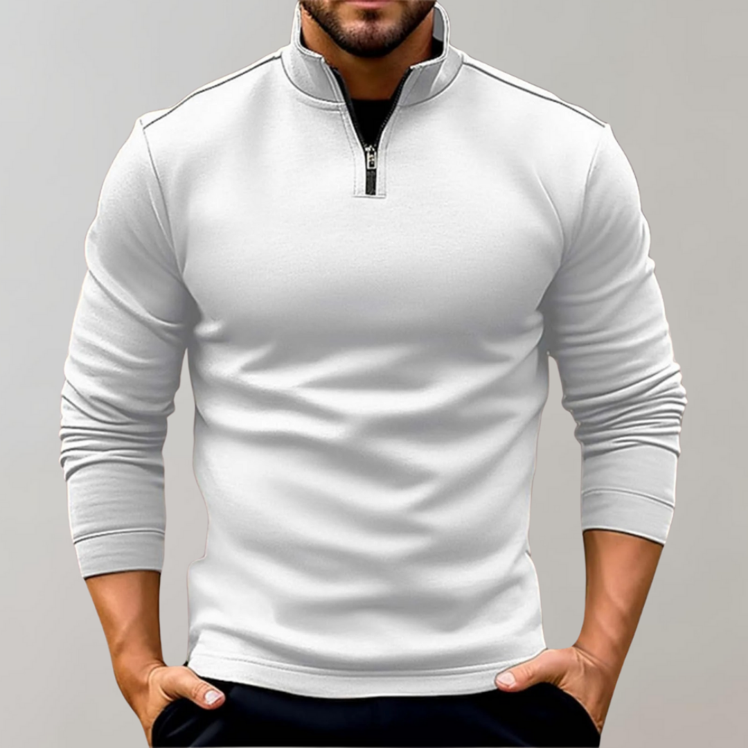 Men's Zip Neck Sweater | Casual