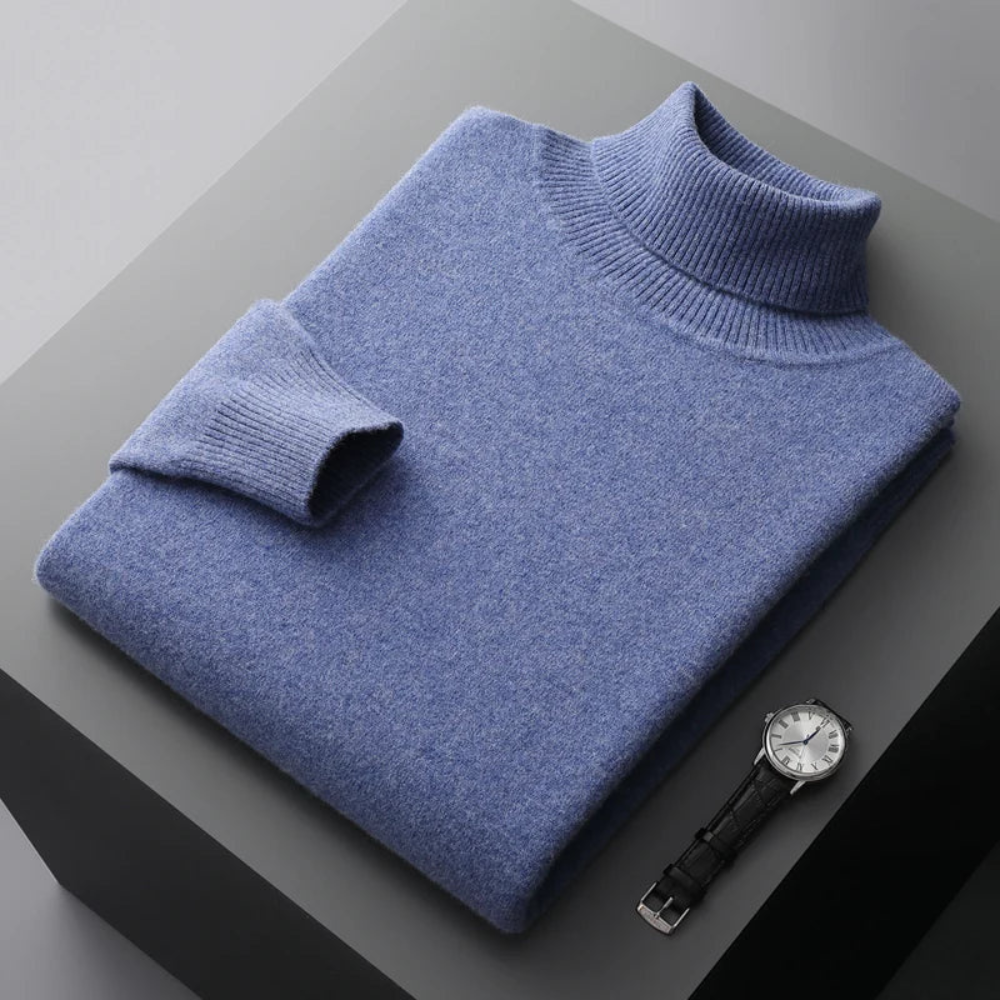 Men’s Knit Turtleneck Sweater | Elegant