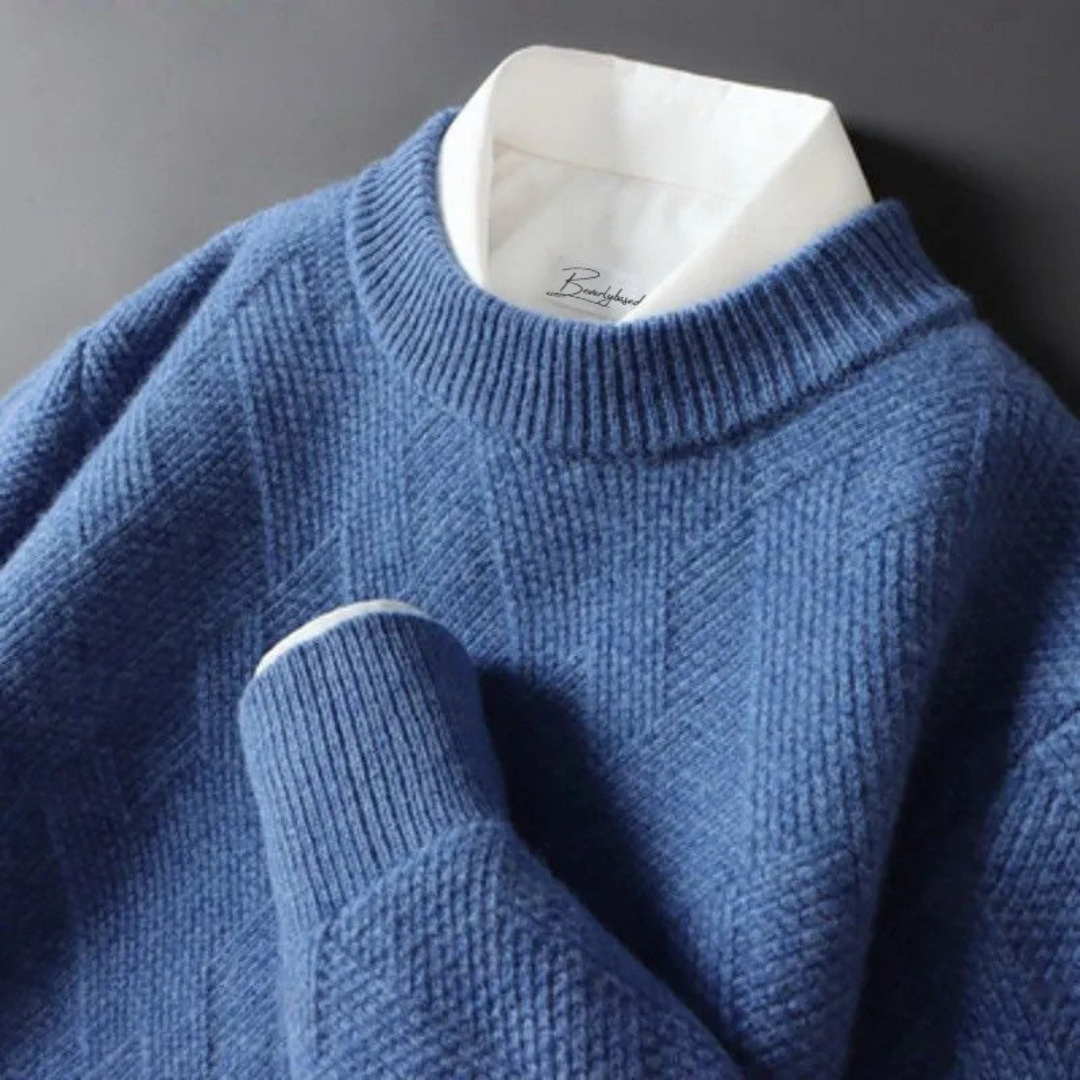 Men's Patterned Knit Sweater | Cozy