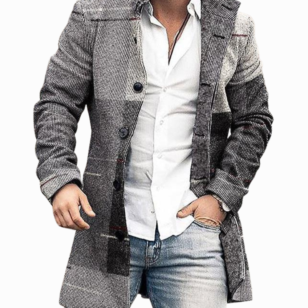 Men’s Patchwork Statement Coat | Artistic