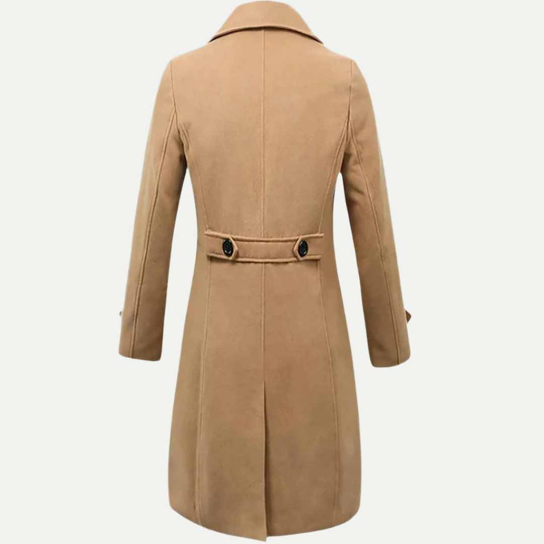 Premium Merino Wool Long Trench Coat