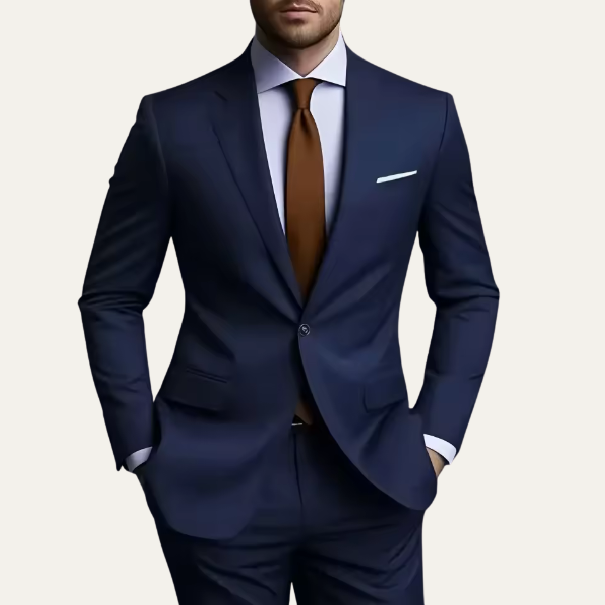 Men’s Elegant Slim Fit Suit Set – Business Blazer & Pants