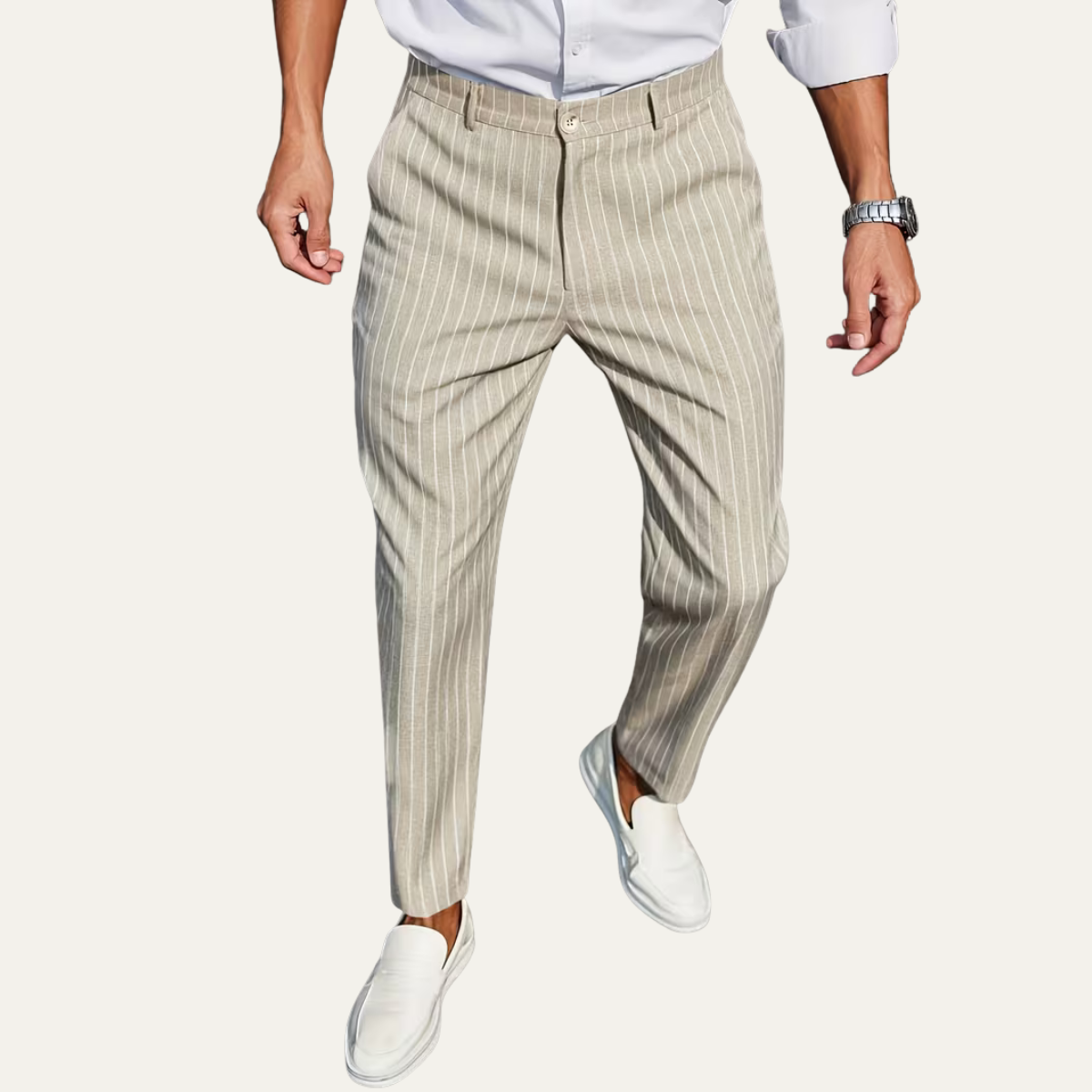 The Coolangatta Men’s Vertical Stripe Tailored Smart Dress Pants
