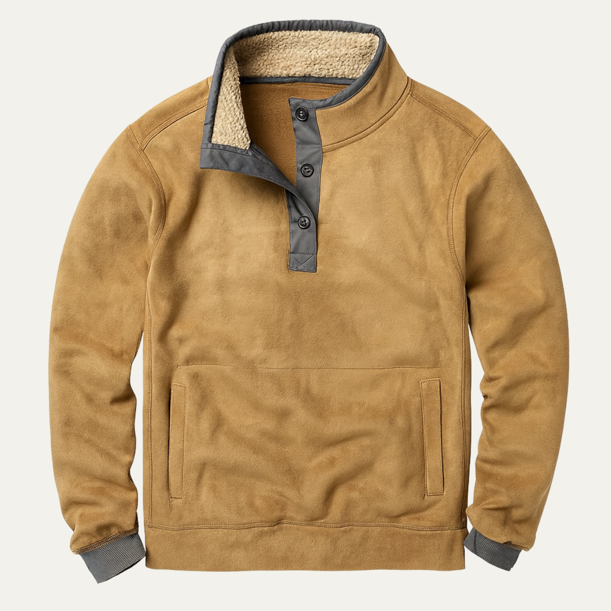 The Meadowpark Men's Stand Collar Half Button Outdoor Sweater