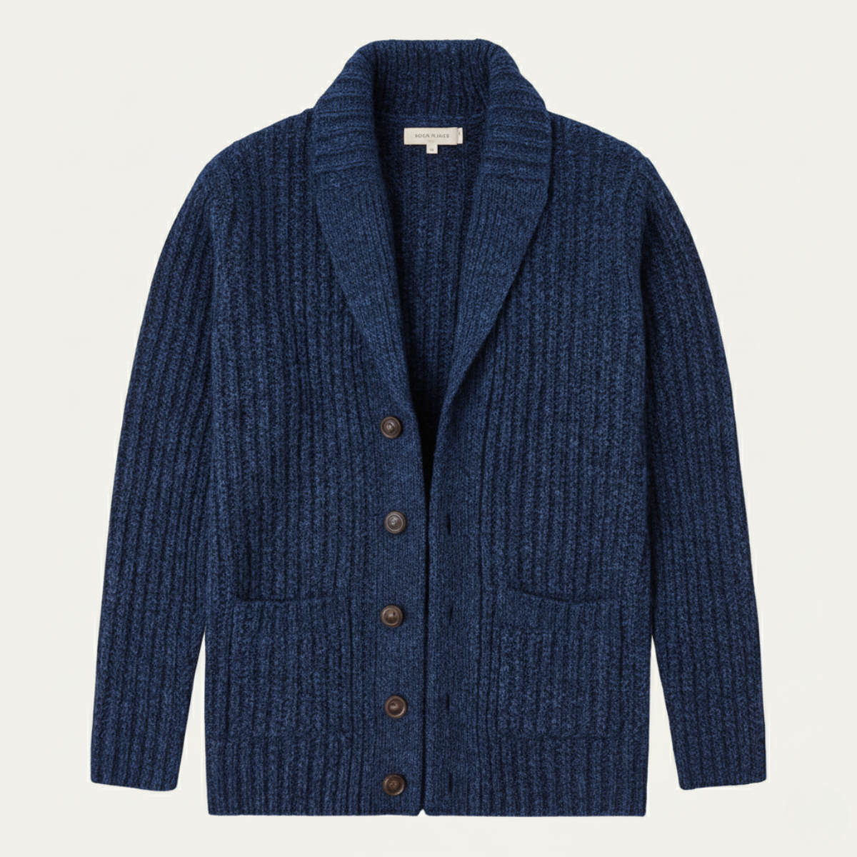 Men’s Chunky Knit Shawl Collar Cardigan