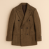 Men’s Herringbone Tweed Suit – Double Breasted Blazer and Pants Set