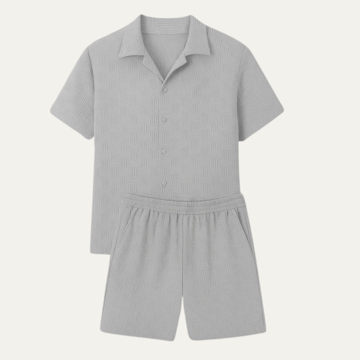 The Merano Men’s Trendy Summer Outfit - Shirt & Shorts Co Ord Set
