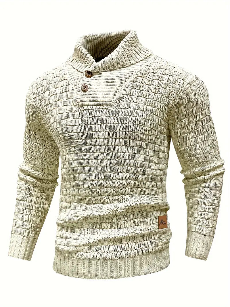 Men’s Textured Knit Sweater | Basket-Weave