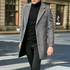 Men's Single Breasted Wool Blend Overcoat