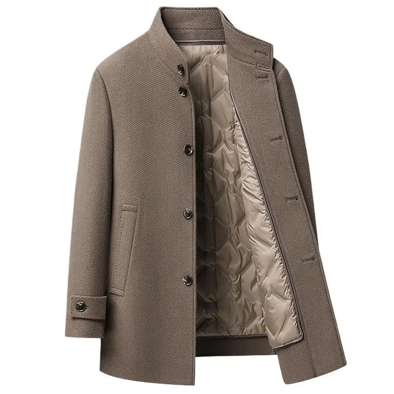 Men's Insulated Wool Dress Coat