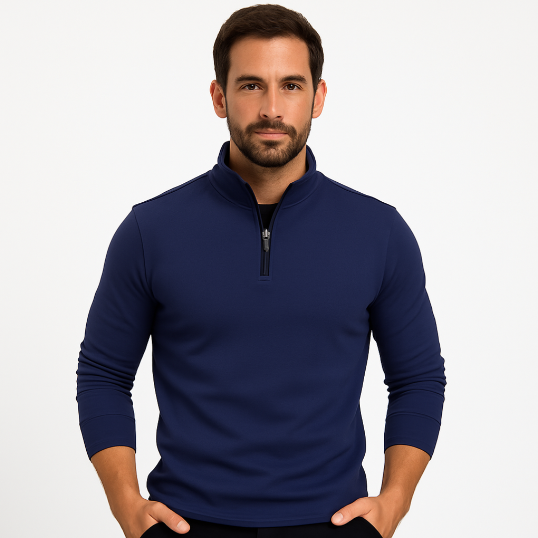 Men's Zip Neck Sweater | Casual