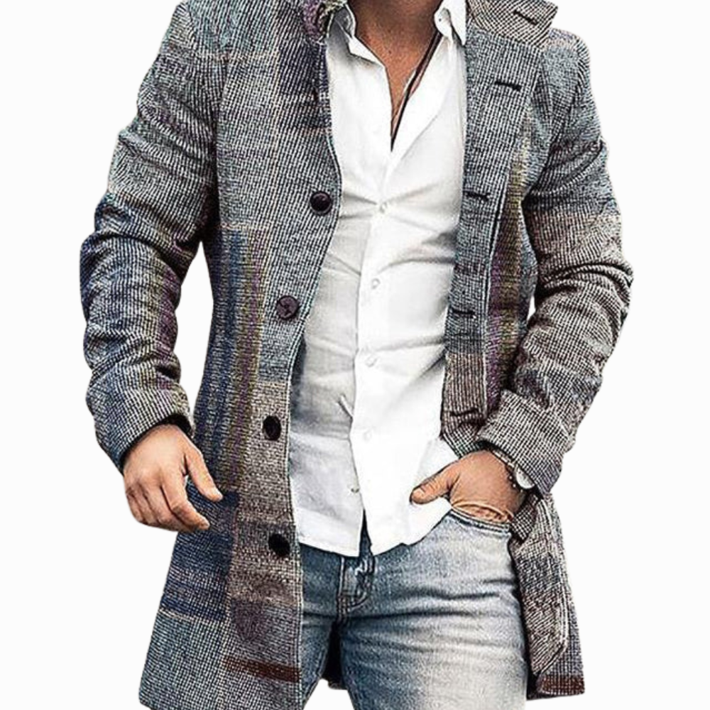 Men’s Patchwork Statement Coat | Artistic