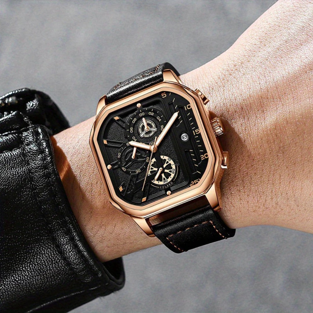 Square Chronograph Watch