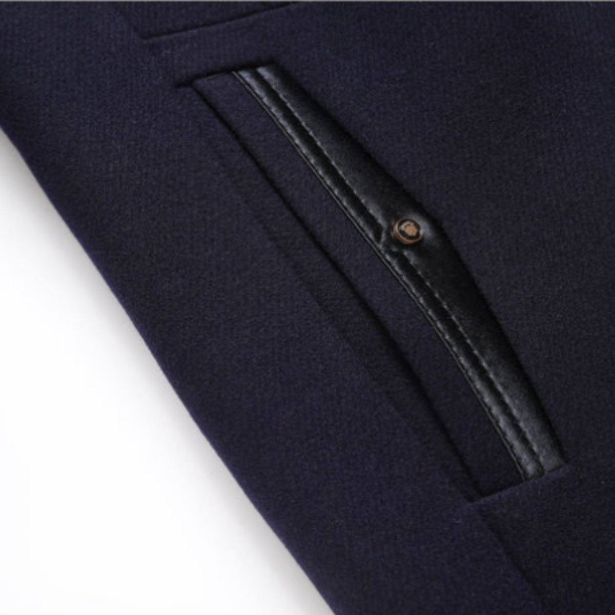 Men’s Elegant Classic Wool Coat with Quilted Lining