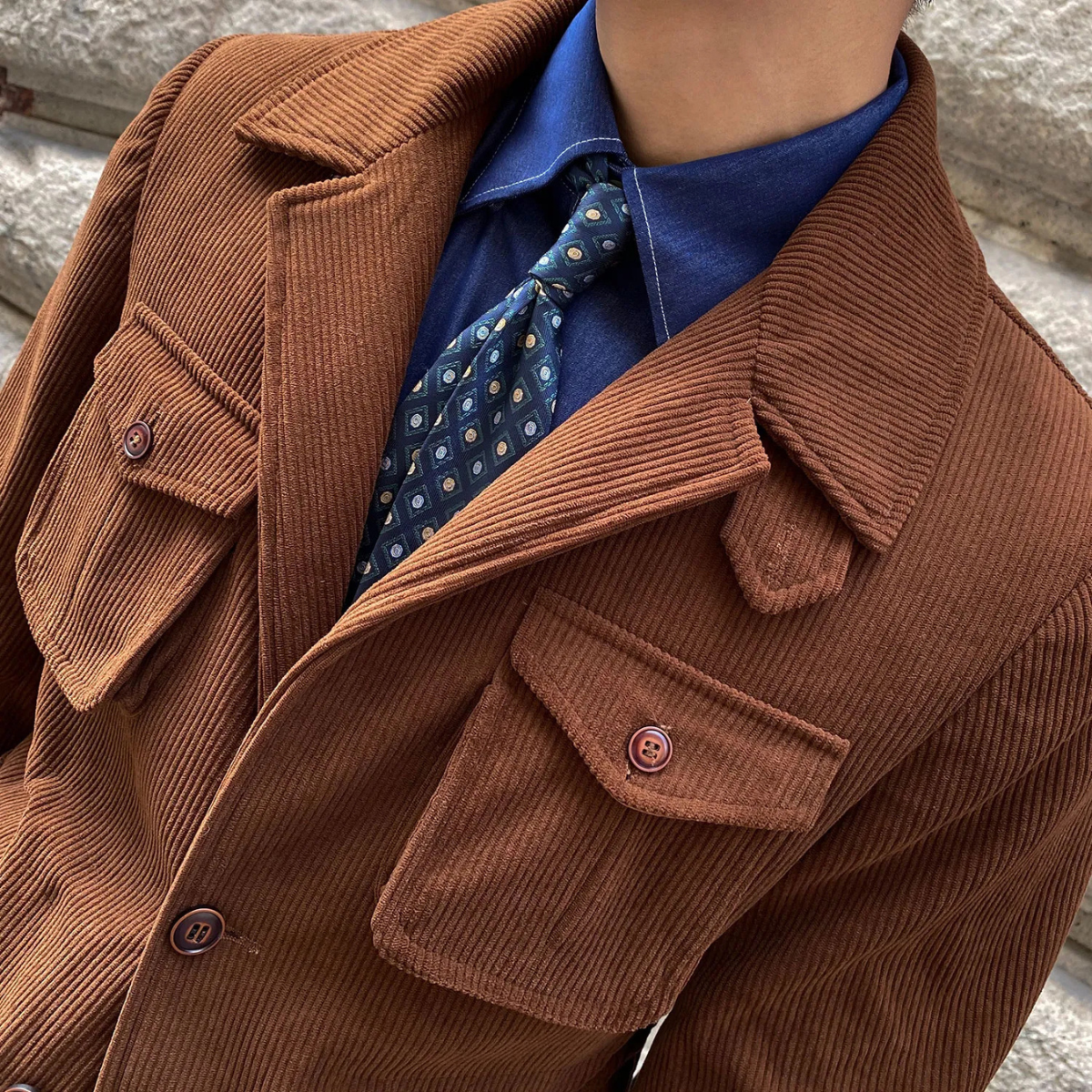The Paddington Men’s Casual Button Up Linen Overshirt Jacket