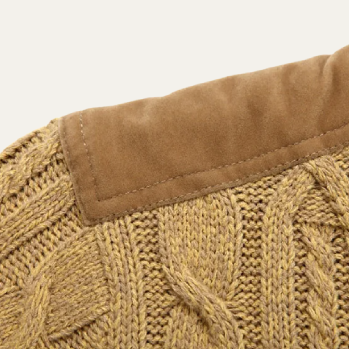 Men’s Winter Fleece Lined Wool Cardigan