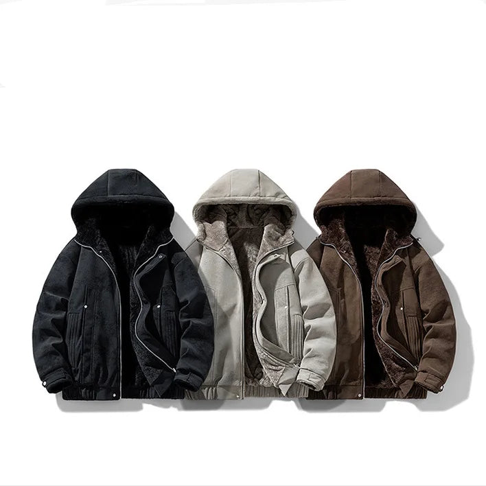 Men's Fleece Lined Hooded Parka