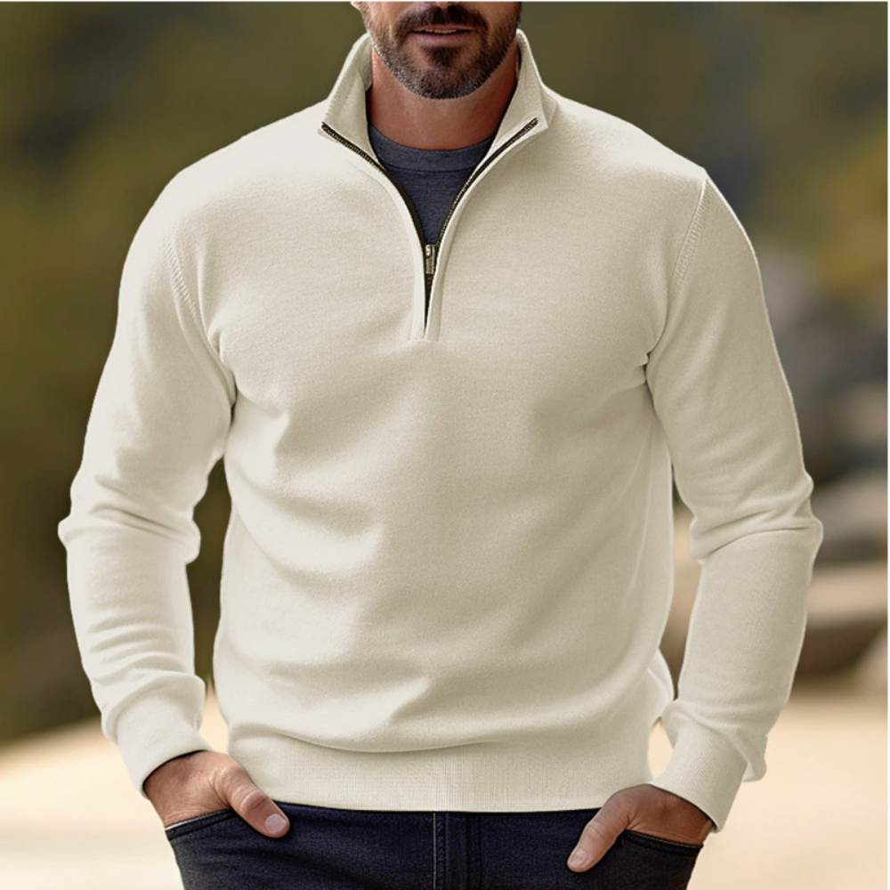 Men’s Casual Zipper Sweater | Pullover
