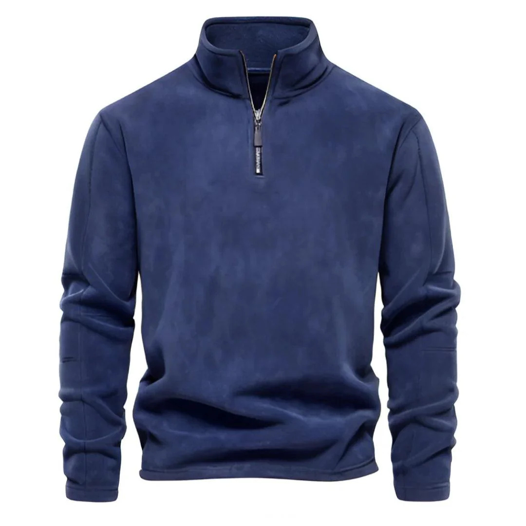 Men's Zip-Up Fleece Sweater | Winter