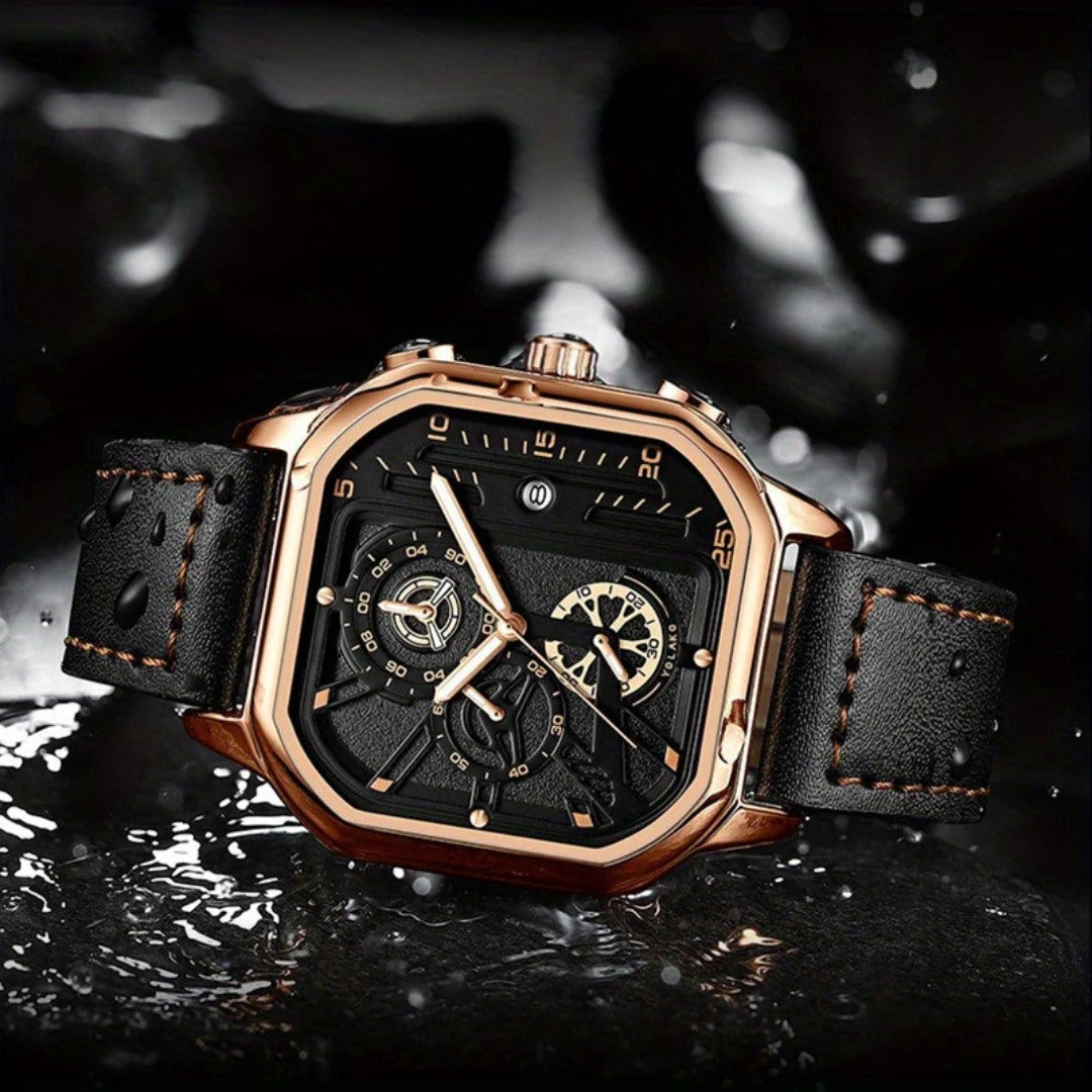 Square Chronograph Watch