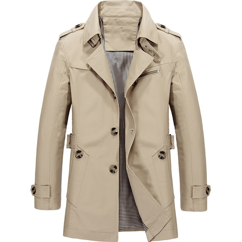 Men’s Casual Trench Coat | Refined