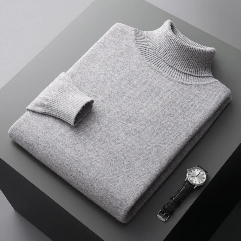 Men's Knitted Turtleneck Sweater | Chunky