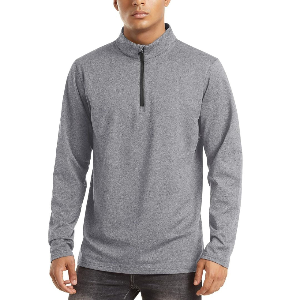 Men's Lightweight Zip Pullover | Casual Sweater