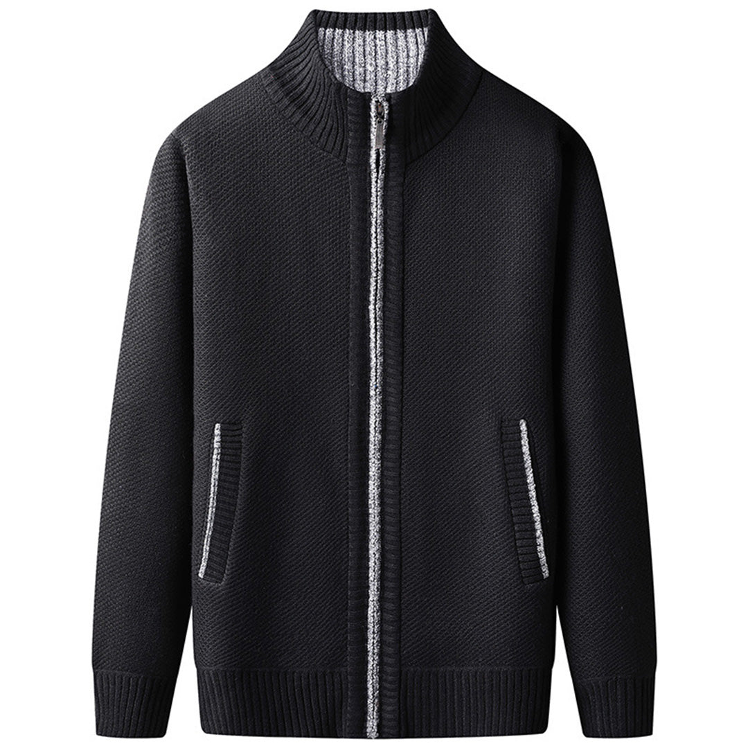 Men's Zipper Knit Cardigan | Casual