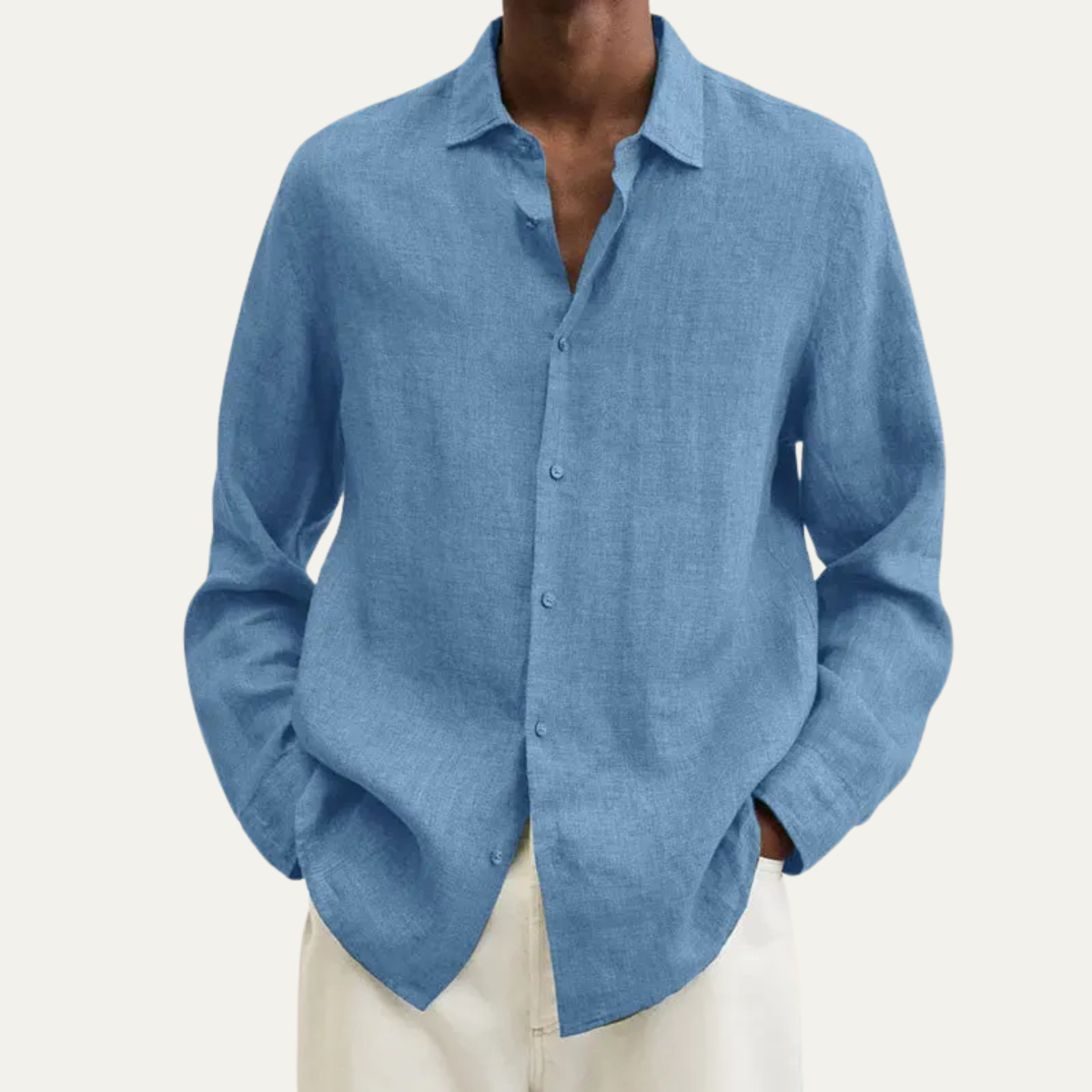 The Tribeca Men’s Casual Linen Button Down Summer Shirt
