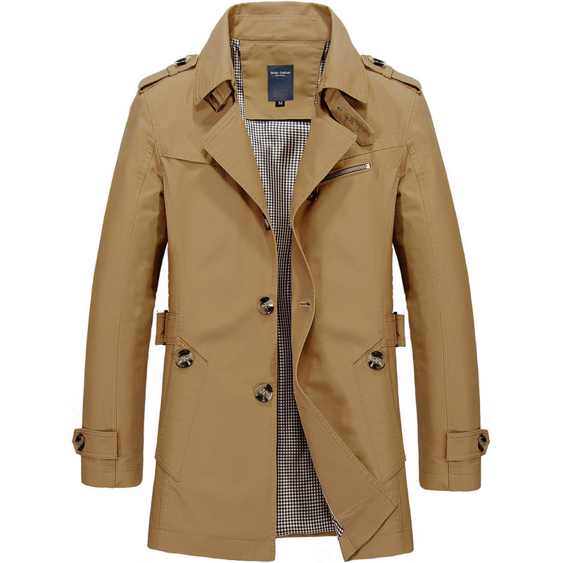 Men’s Casual Trench Coat | Refined
