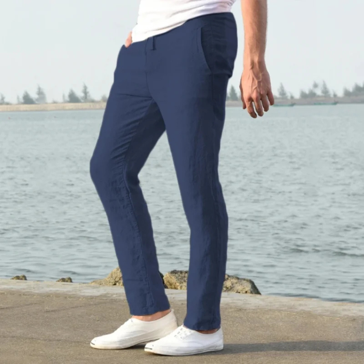 The McLean Men’s Casual Lightweight Linen Pants