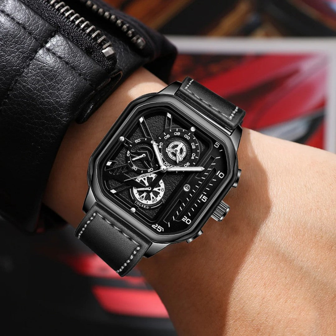 Square Chronograph Watch