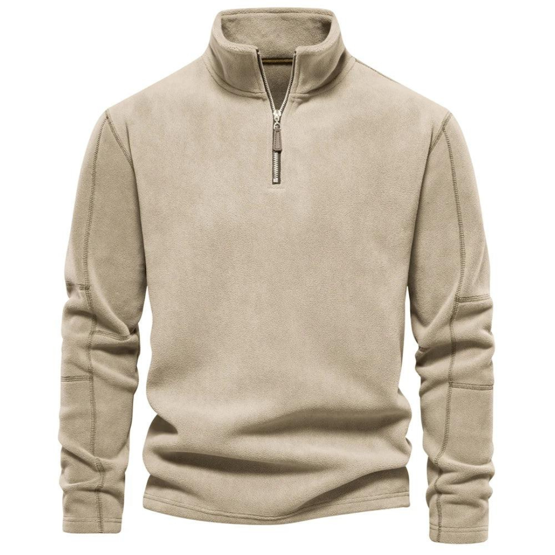 Men's Zip-Up Fleece Sweater | Winter