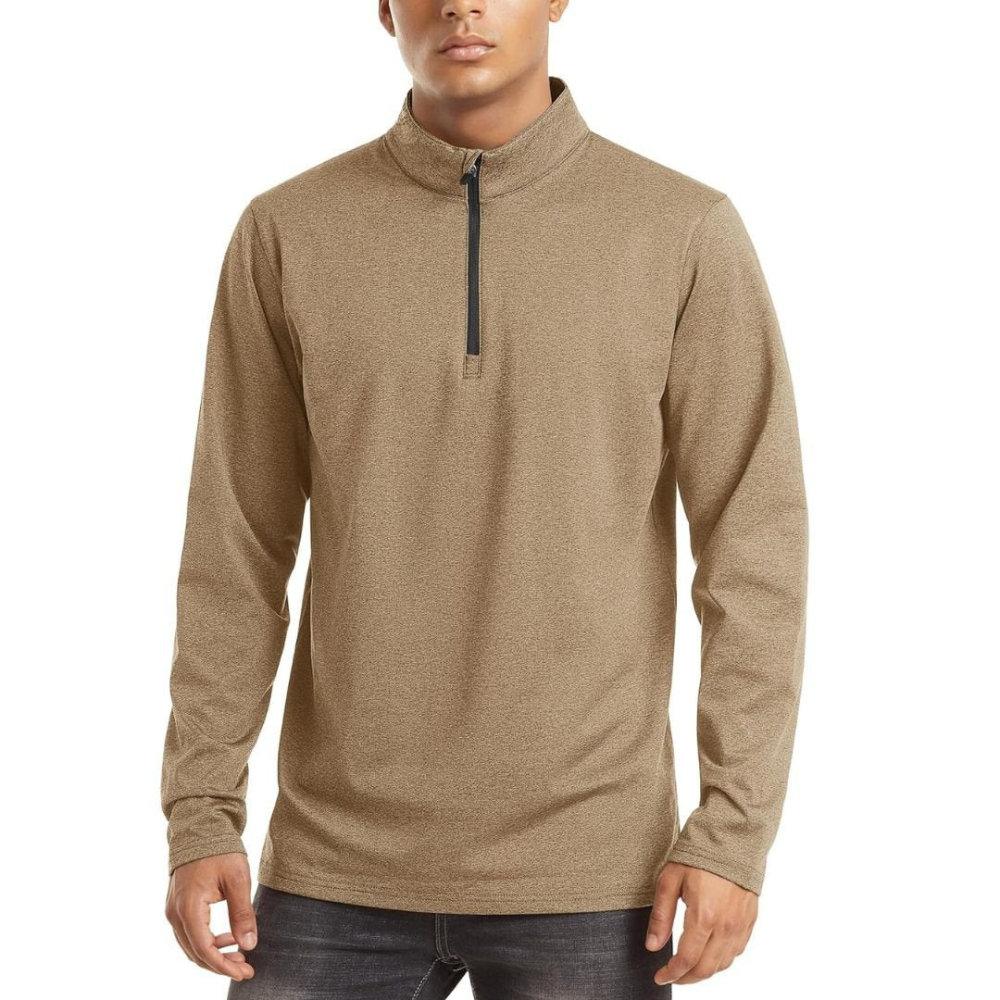 Men's Lightweight Zip Pullover | Casual Sweater