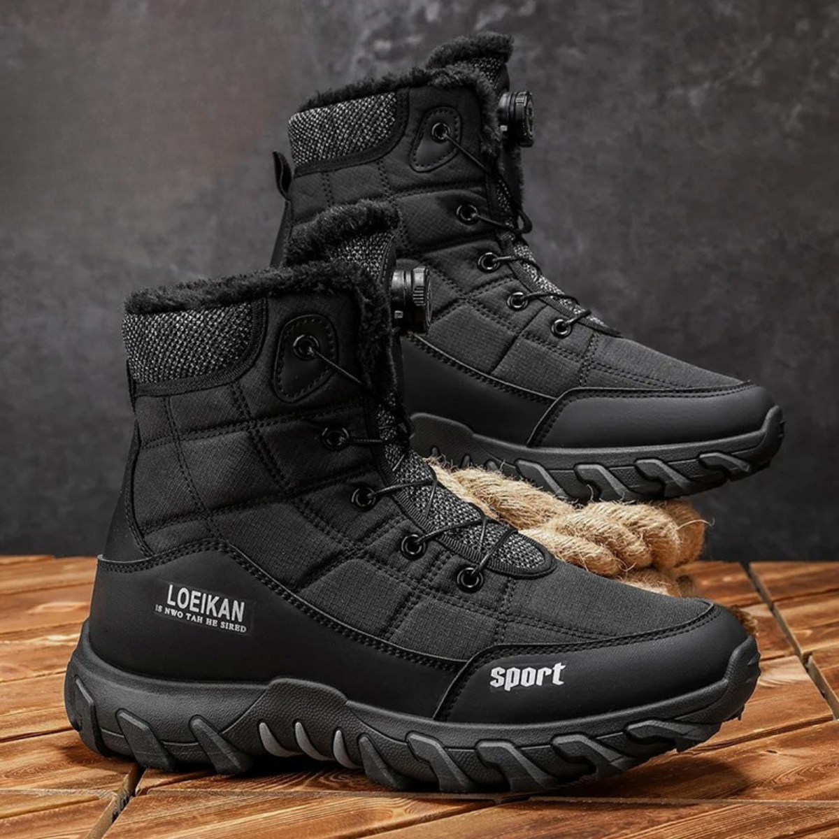 Men’s Stylish Plush Lined Snow Boots