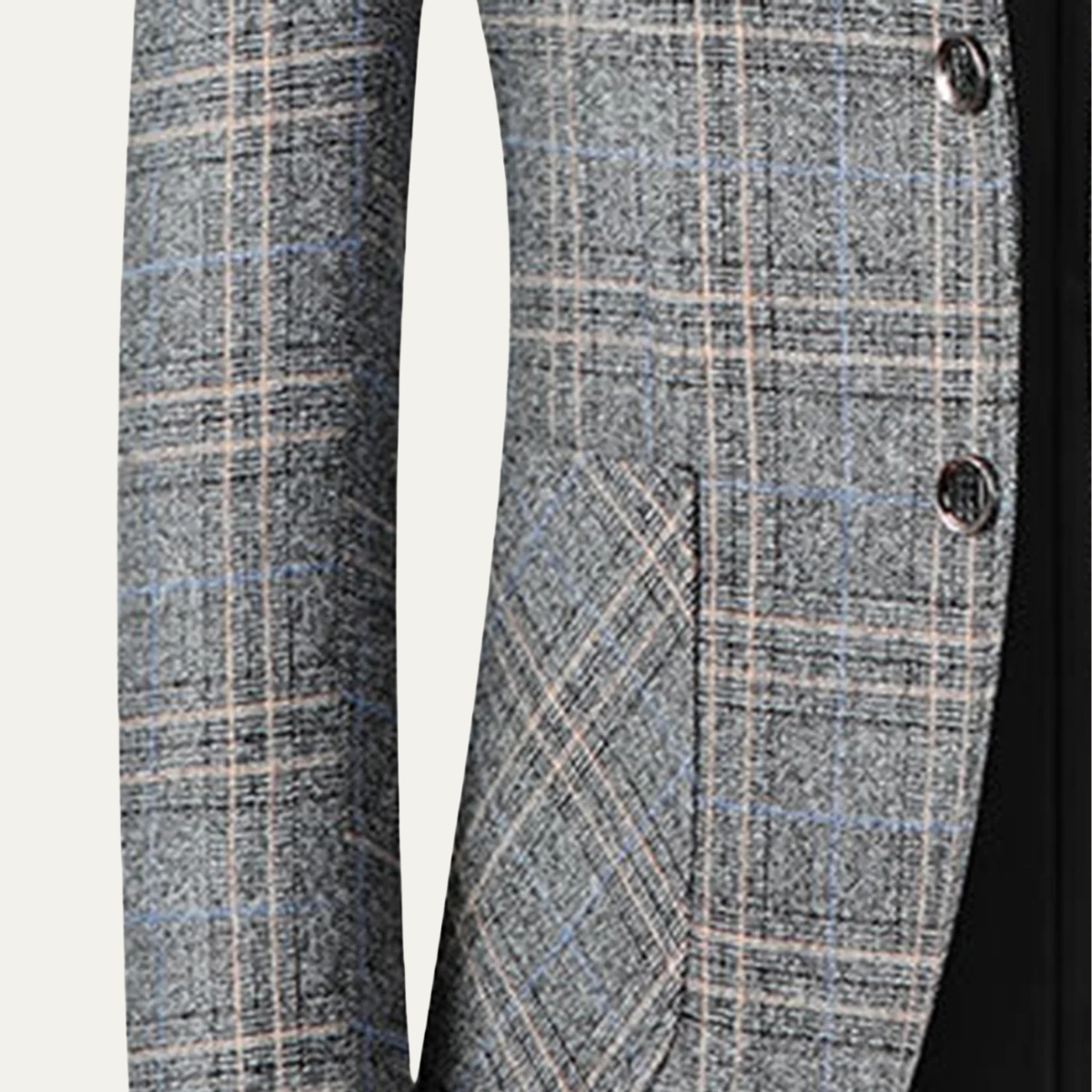 The Merrifield Men's Smart Casual Checked Lightweight Slim Fit Blazer