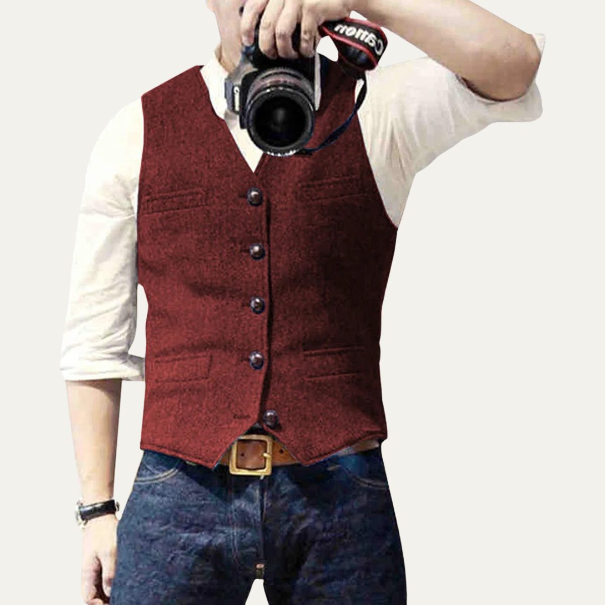 The St. Andrews Men's Elegant Button Up Vintage Gilet