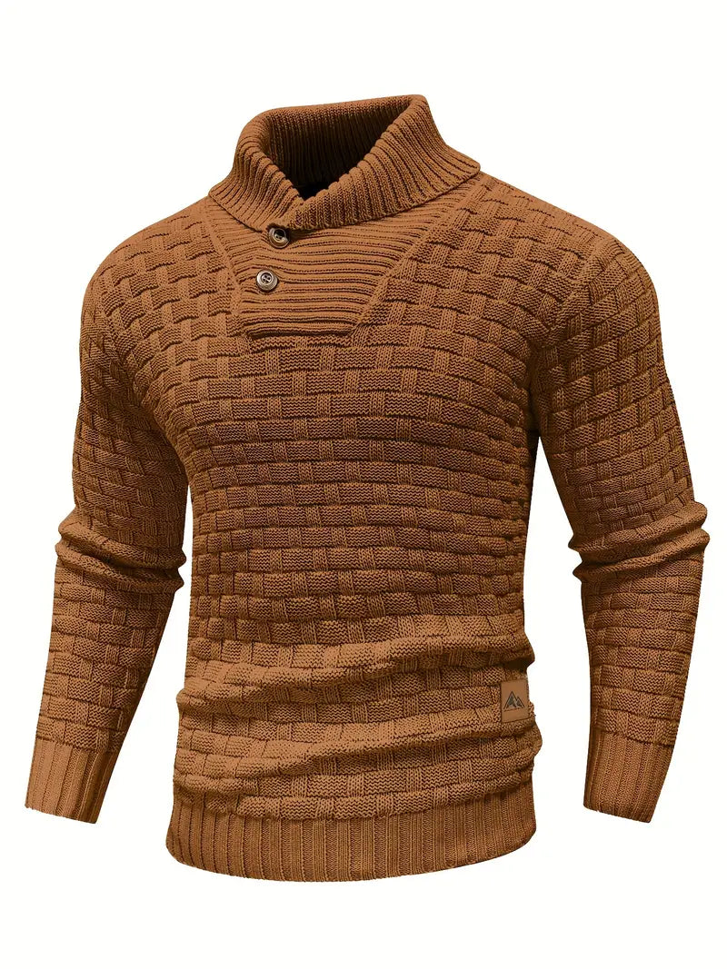 Men’s Textured Knit Sweater | Basket-Weave