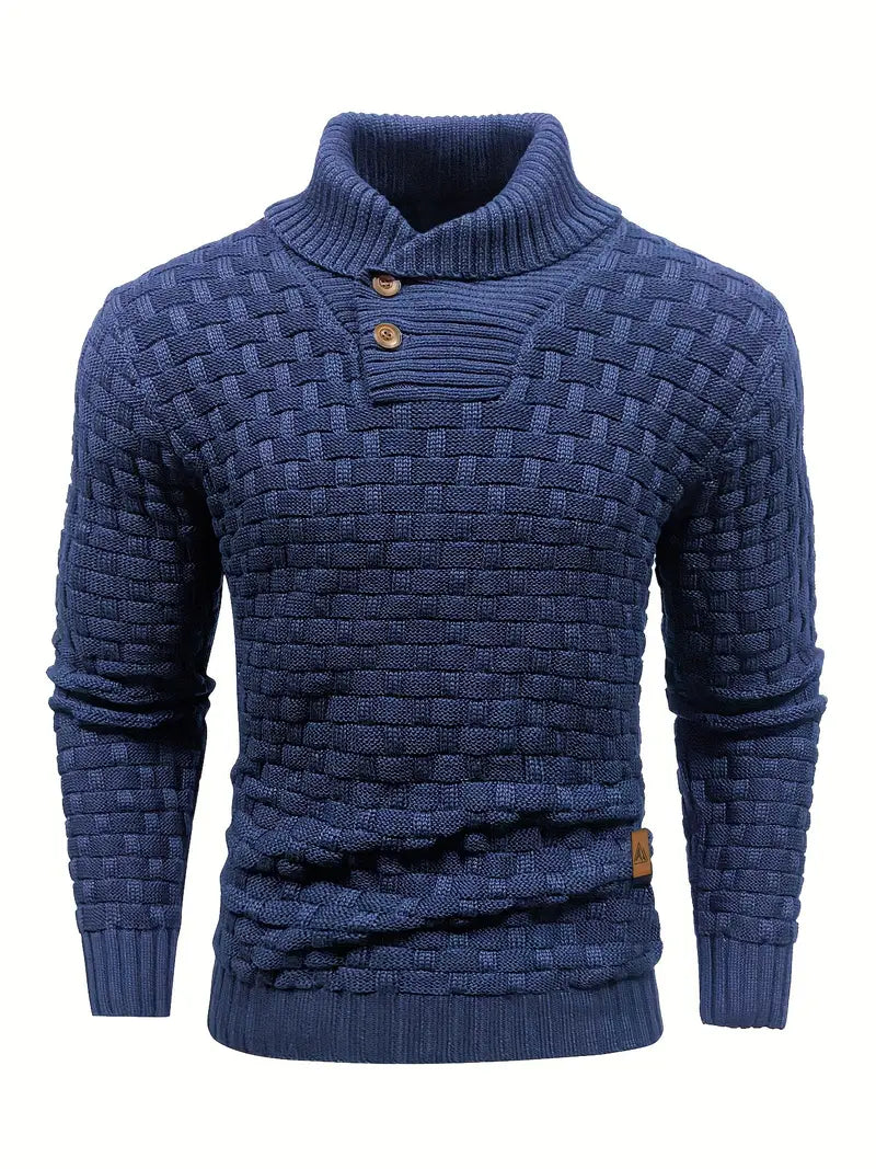 Men’s Textured Knit Sweater | Basket-Weave