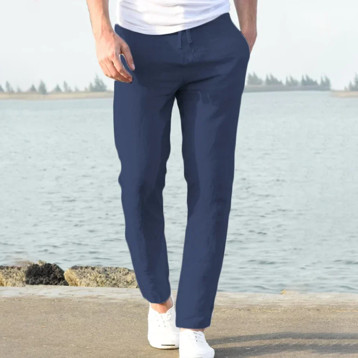 The McLean Men’s Casual Lightweight Linen Pants