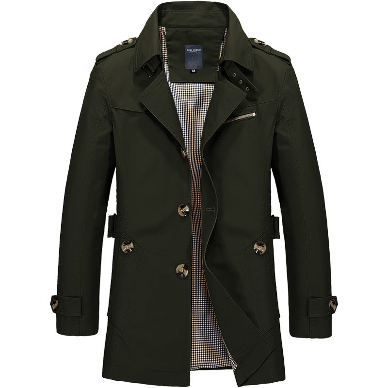 Men’s Casual Trench Coat | Refined