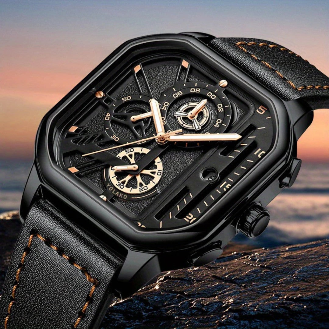 Square Chronograph Watch